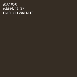 #362E25 - English Walnut Color Image